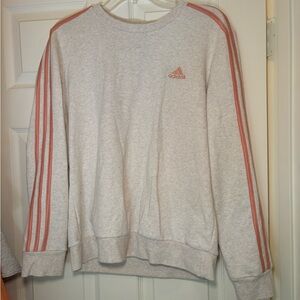 Women’s adidas pink stripe sweatshirt